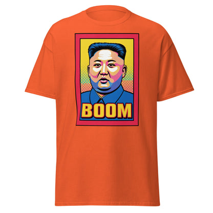 Kim Jong Un Boom Pop Art T-Shirt - Orange - T-Shirts Online
