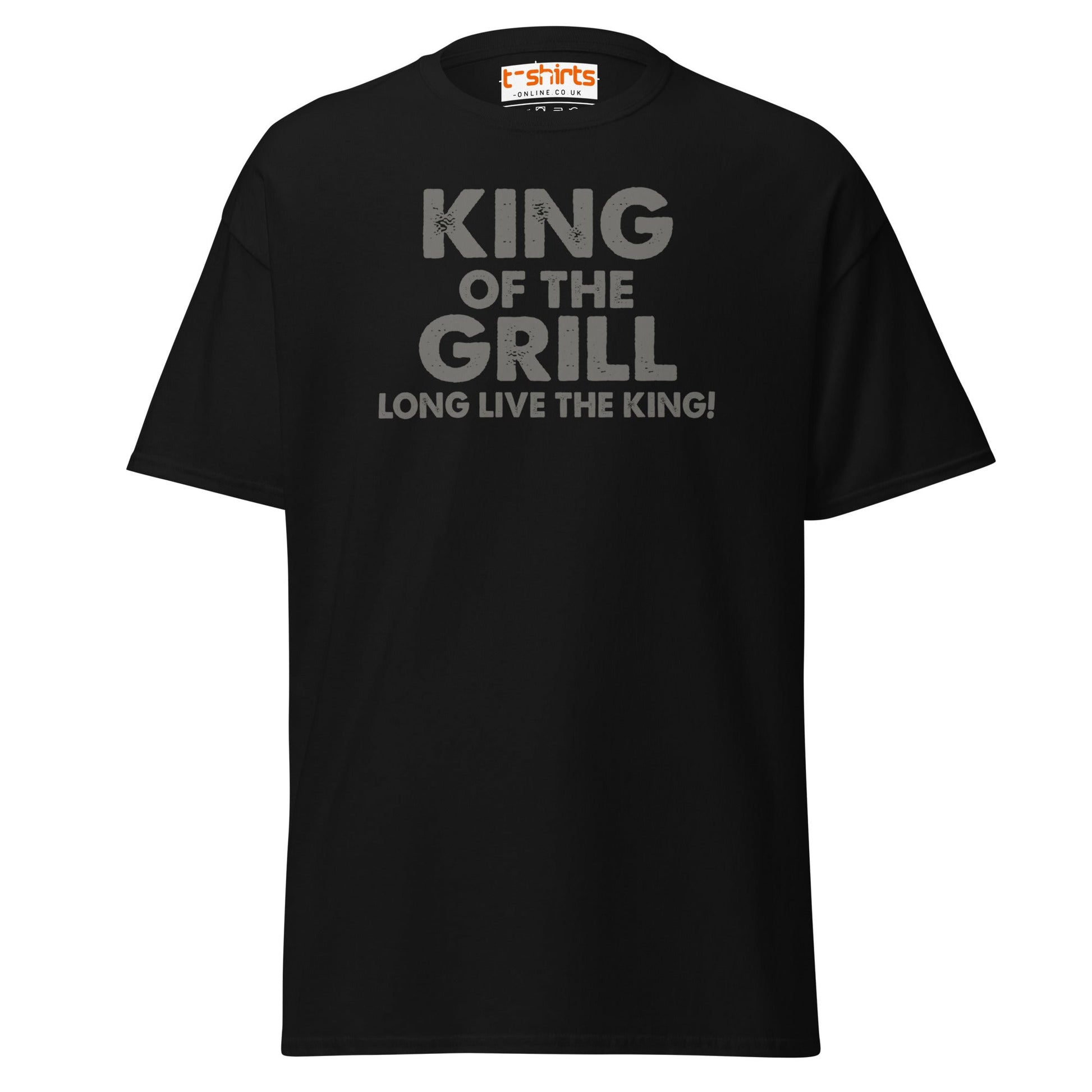 King of the Grill T-Shirt | Funny BBQ Barbecue Tee - Black - T-Shirts Online
