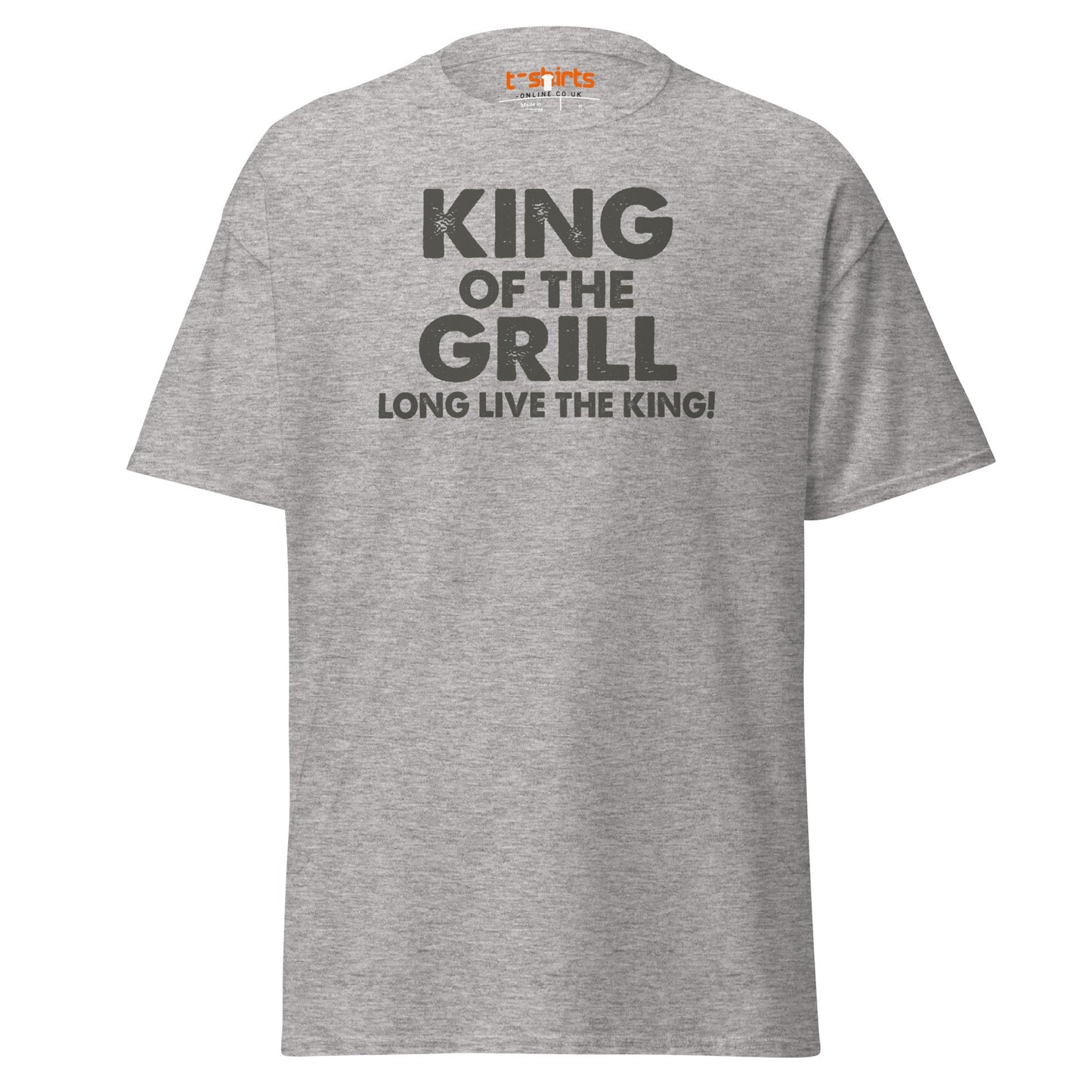 King of the Grill T-Shirt | Funny BBQ Barbecue Tee - Sport Grey - T-Shirts Online