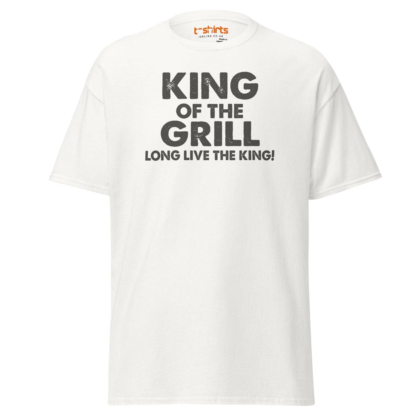 King of the Grill T-Shirt | Funny BBQ Barbecue Tee - White - T-Shirts Online