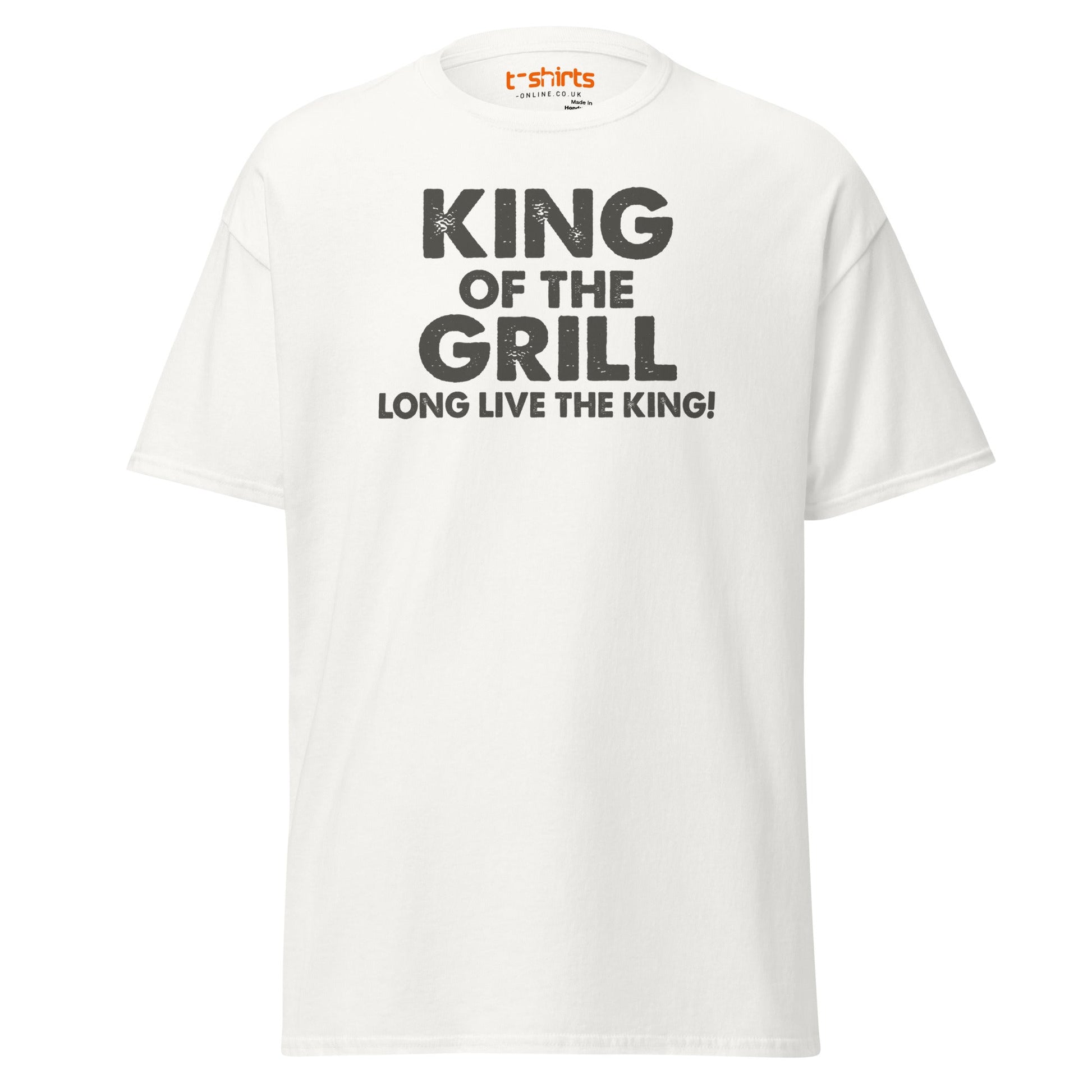 King of the Grill T-Shirt | Funny BBQ Barbecue Tee - White - T-Shirts Online