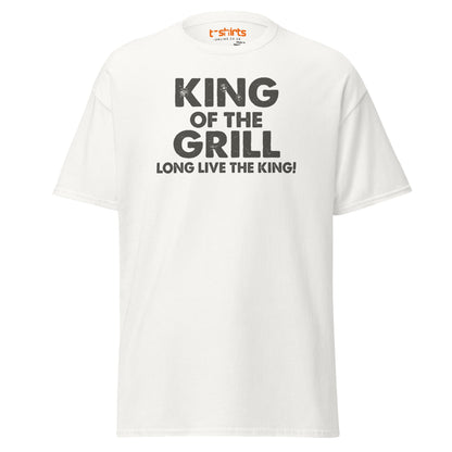 King of the Grill T-Shirt | Funny BBQ Barbecue Tee - White - T-Shirts Online