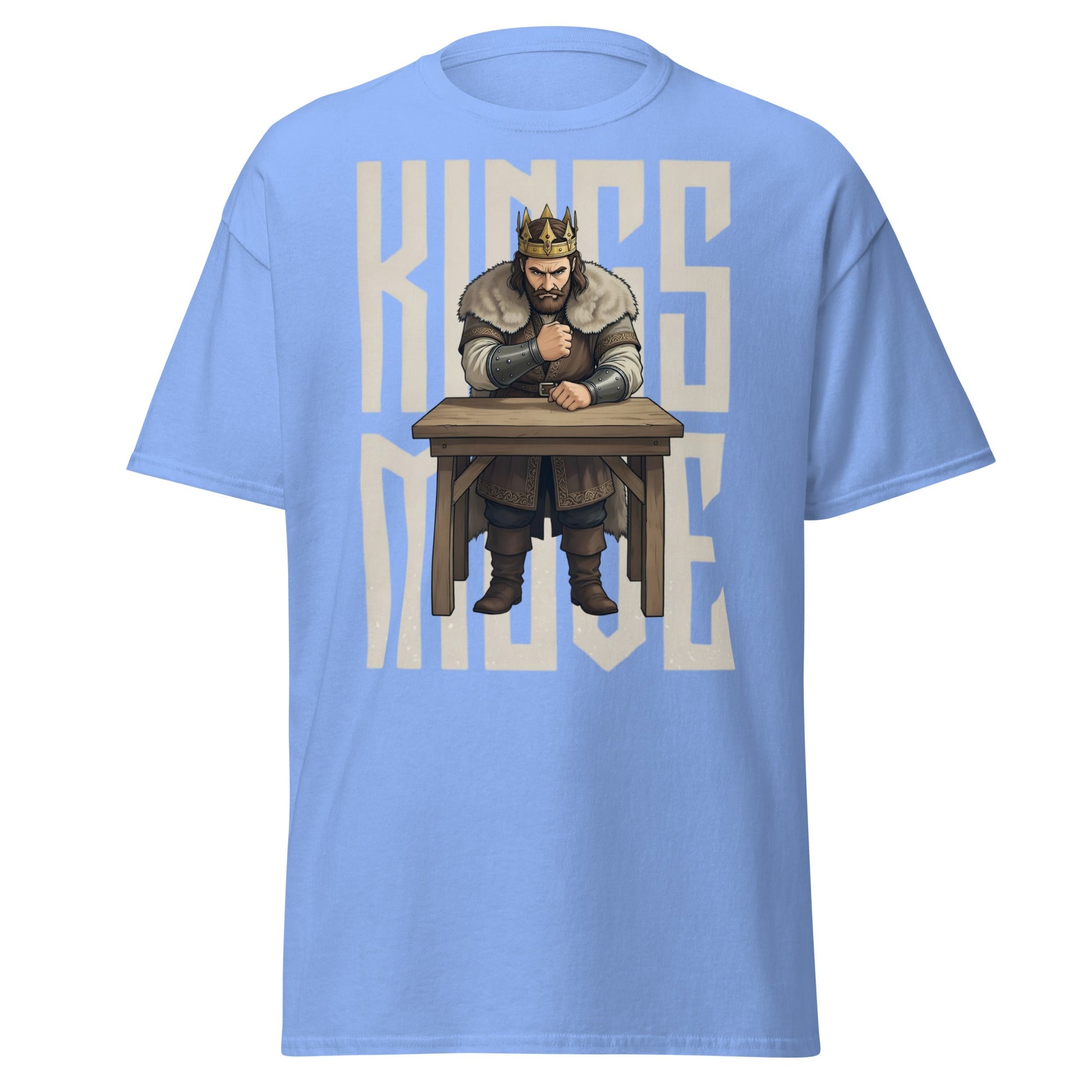 King’s Move Armwrestling T-Shirt | Pro Puller Graphic Tee - Carolina Blue - T-Shirts Online
