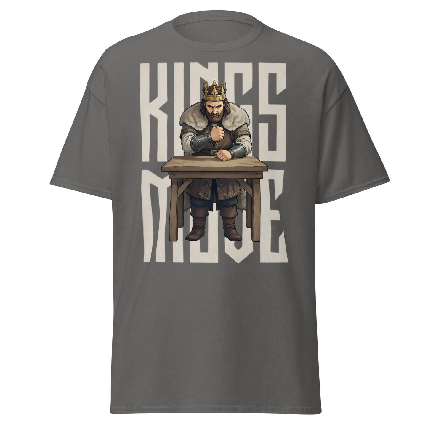 King’s Move Armwrestling T-Shirt | Pro Puller Graphic Tee - Charcoal - T-Shirts Online