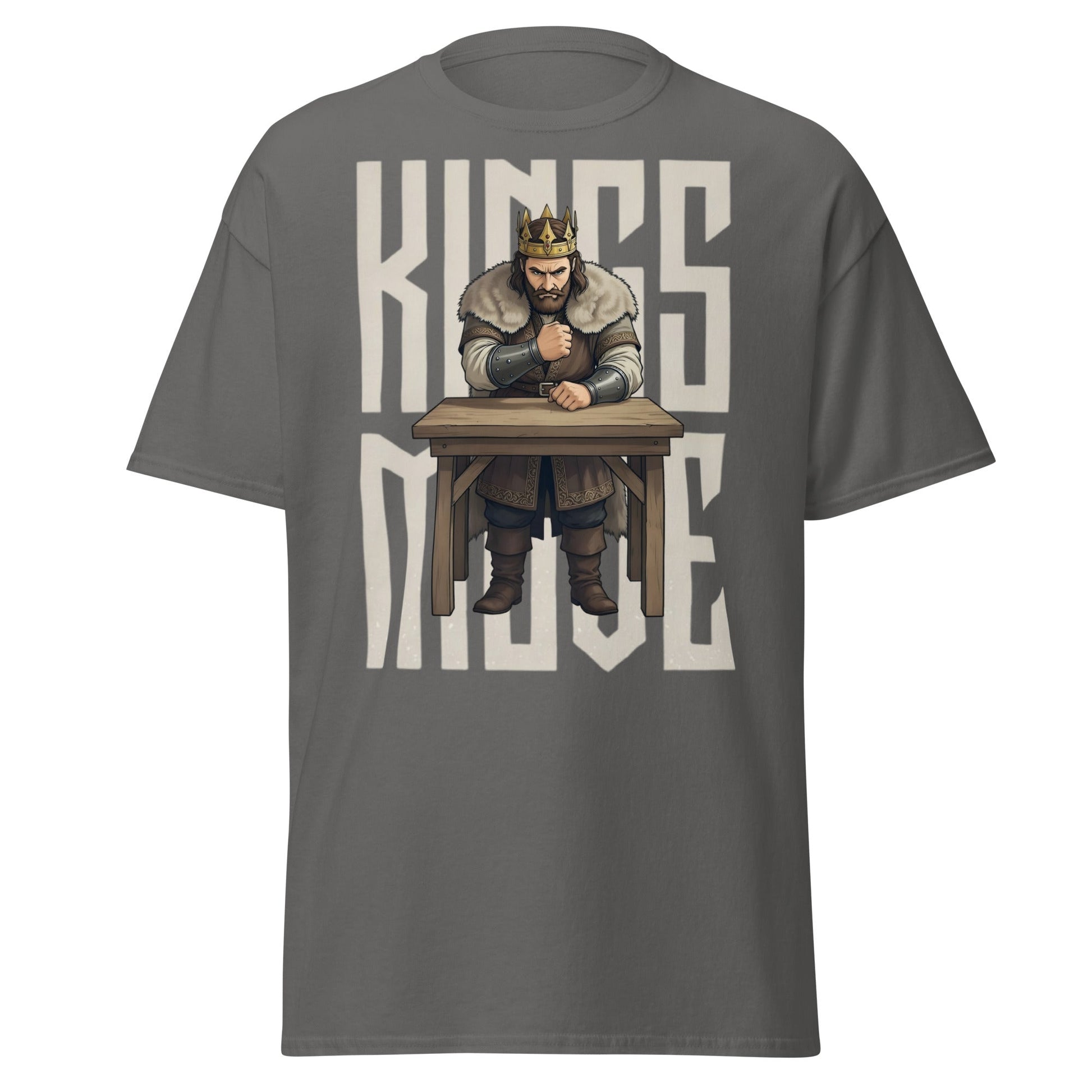 King’s Move Armwrestling T-Shirt | Pro Puller Graphic Tee - Charcoal - T-Shirts Online