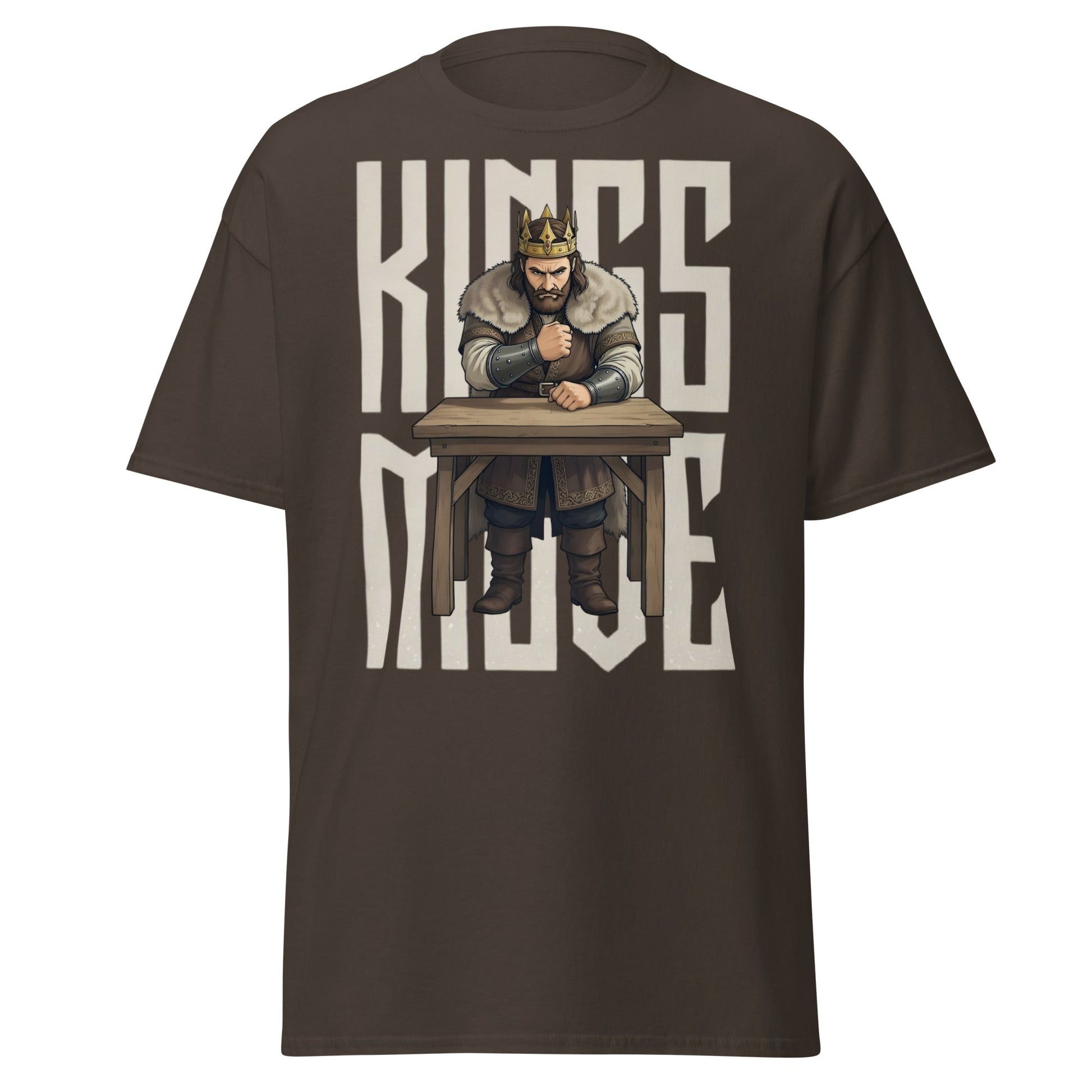 King’s Move Armwrestling T-Shirt | Pro Puller Graphic Tee - Dark Chocolate - T-Shirts Online