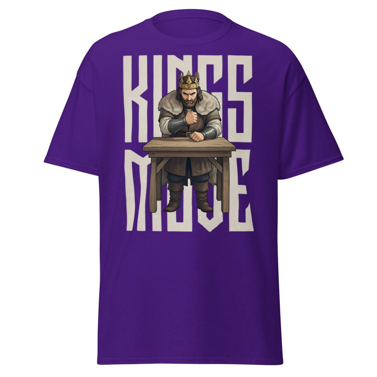 King’s Move Armwrestling T-Shirt | Pro Puller Graphic Tee - Purple - T-Shirts Online