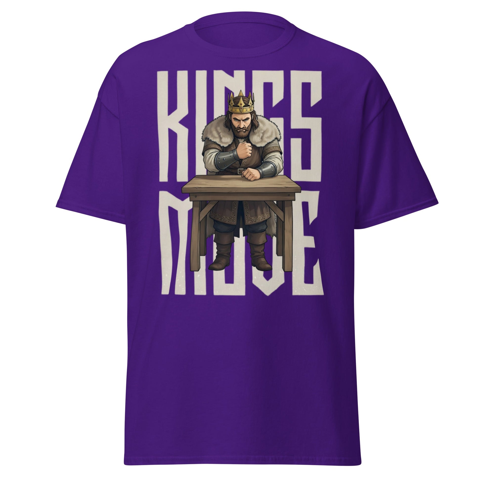 King’s Move Armwrestling T-Shirt | Pro Puller Graphic Tee - Purple - T-Shirts Online