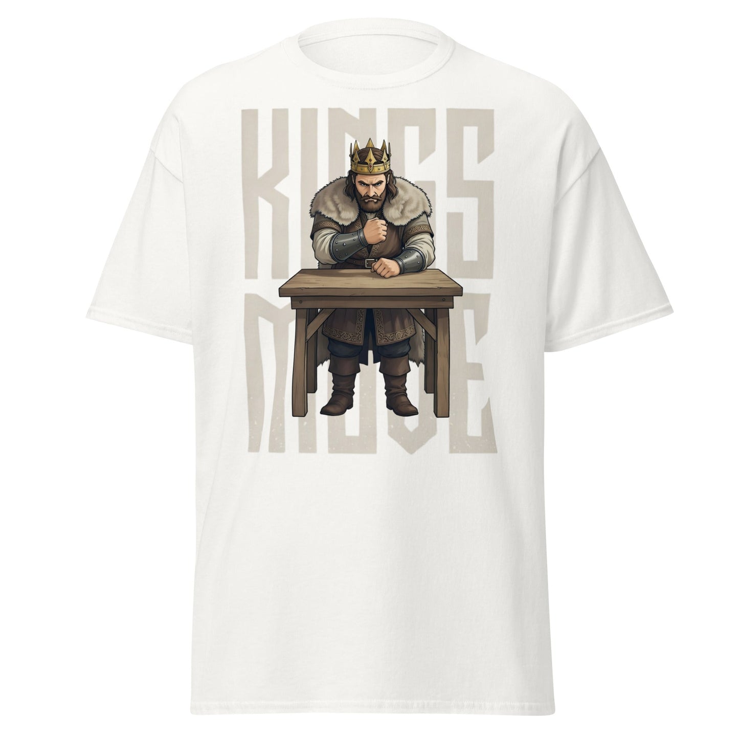 King’s Move Armwrestling T-Shirt | Pro Puller Graphic Tee - White - T-Shirts Online