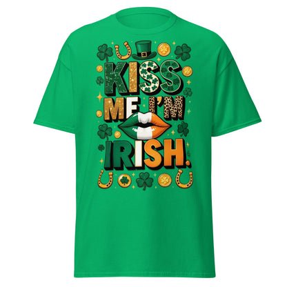 Kiss Me I'm Irish T-Shirt - Lucky St. Patrick's Day Tee - Irish Green - T-Shirts Online