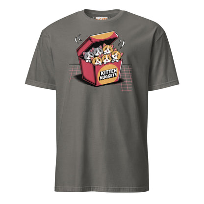 Kitten Nuggets T-Shirt | Funny Cute Cat Tee - Charcoal - T-Shirts Online