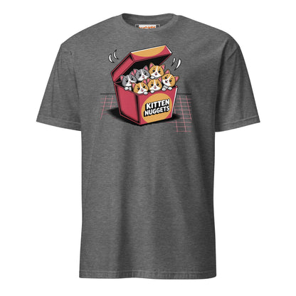 Kitten Nuggets T-Shirt | Funny Cute Cat Tee - Graphite Heather - T-Shirts Online