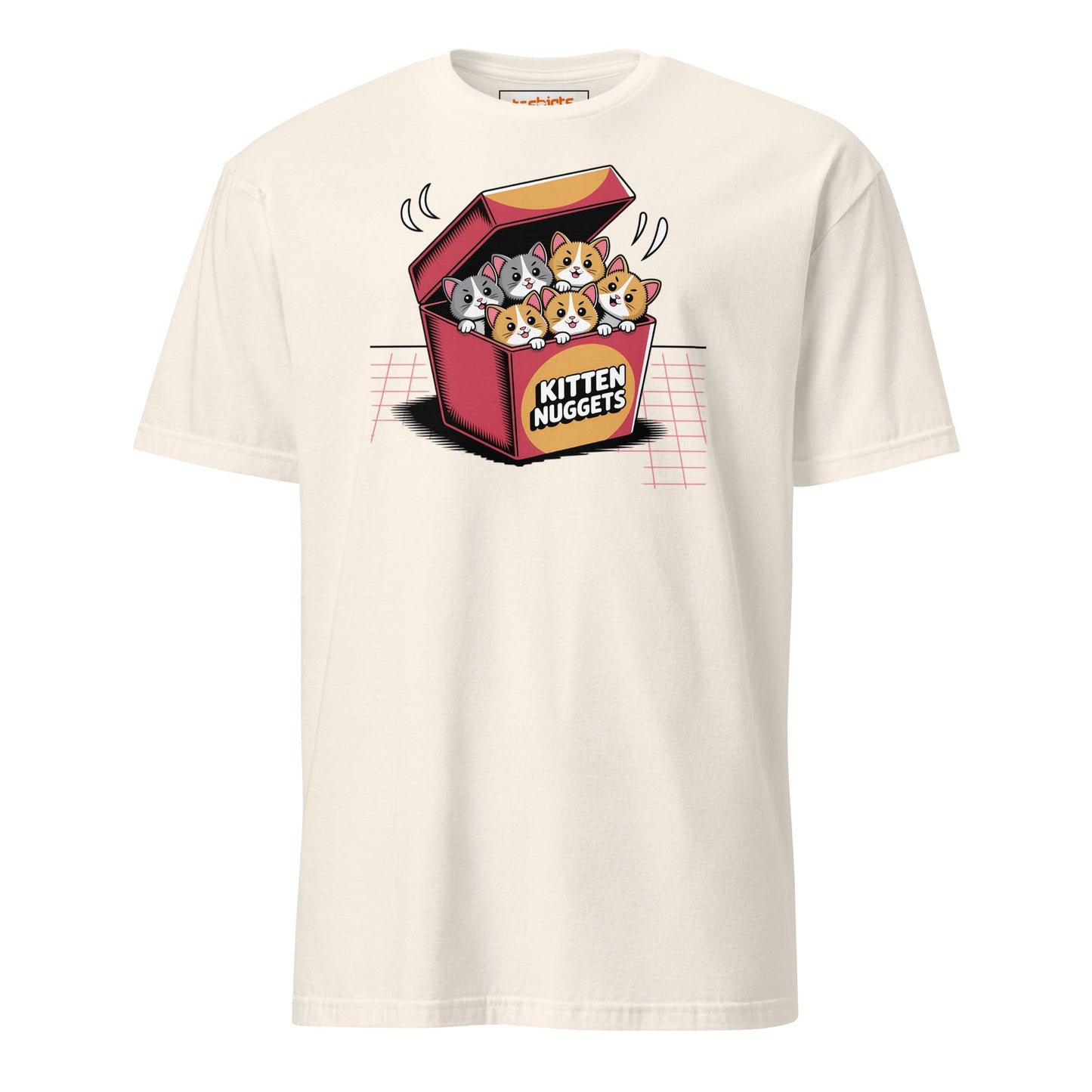 Kitten Nuggets T-Shirt | Funny Cute Cat Tee - Natural - T-Shirts Online