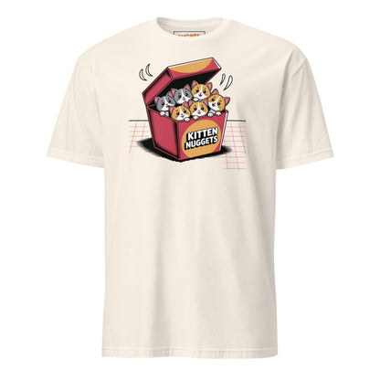 Kitten Nuggets T-Shirt | Funny Cute Cat Tee - Natural - T-Shirts Online