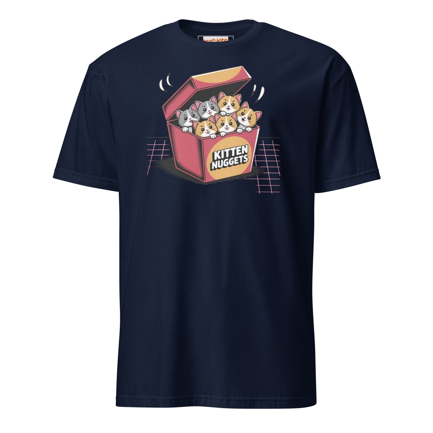 Kitten Nuggets T-Shirt | Funny Cute Cat Tee - Navy - T-Shirts Online