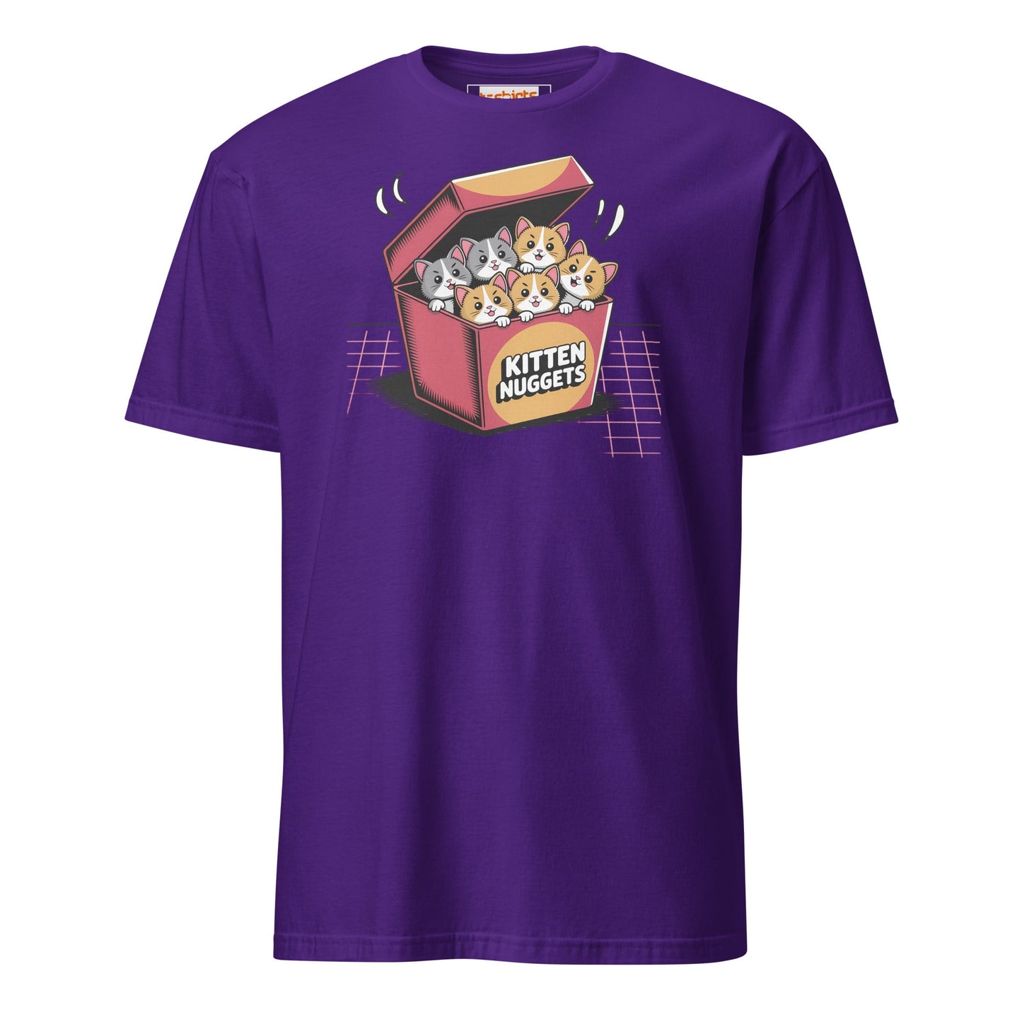 Kitten Nuggets T-Shirt | Funny Cute Cat Tee - Purple - T-Shirts Online