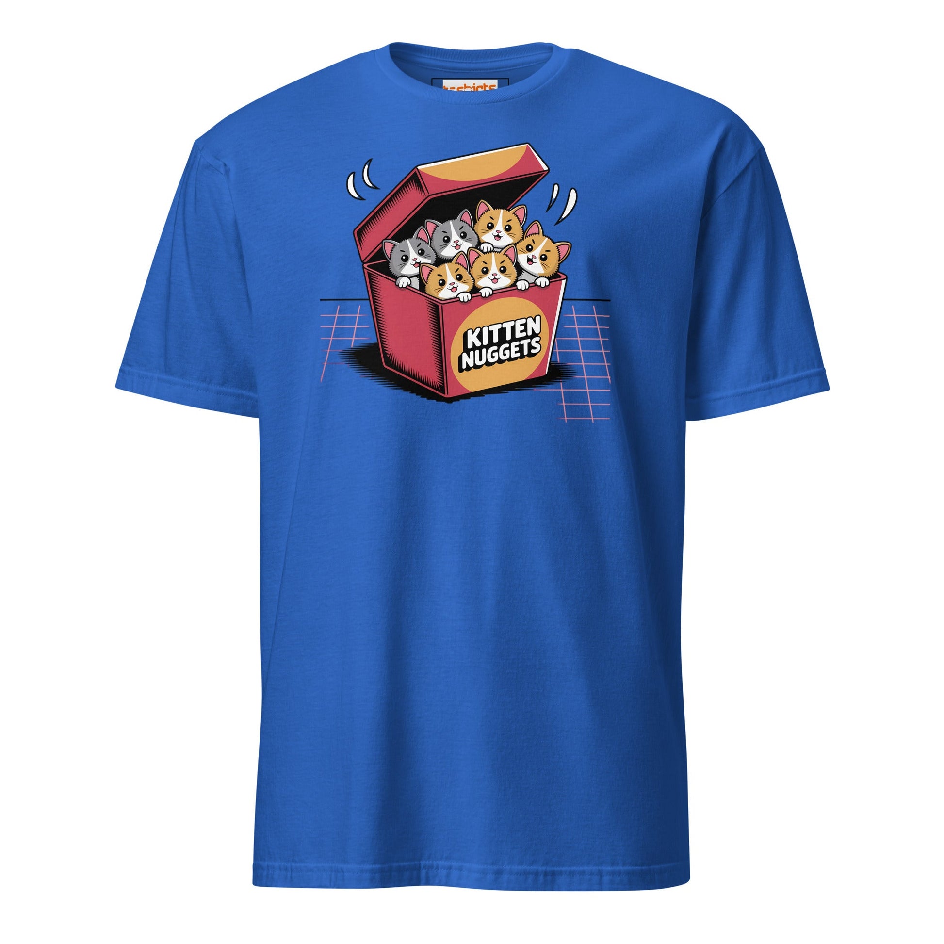 Kitten Nuggets T-Shirt | Funny Cute Cat Tee - Royal - T-Shirts Online