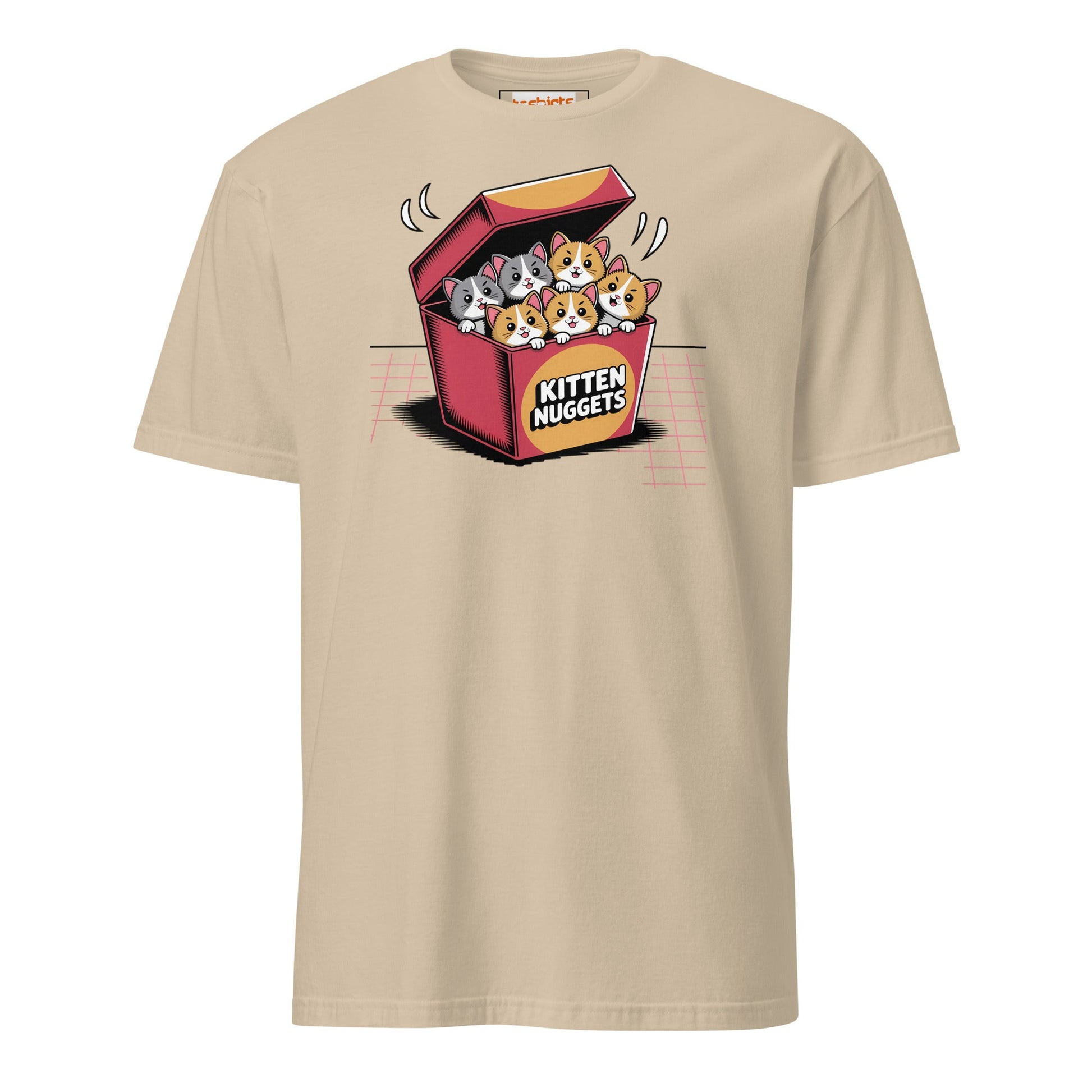 Kitten Nuggets T-Shirt | Funny Cute Cat Tee - Sand - T-Shirts Online
