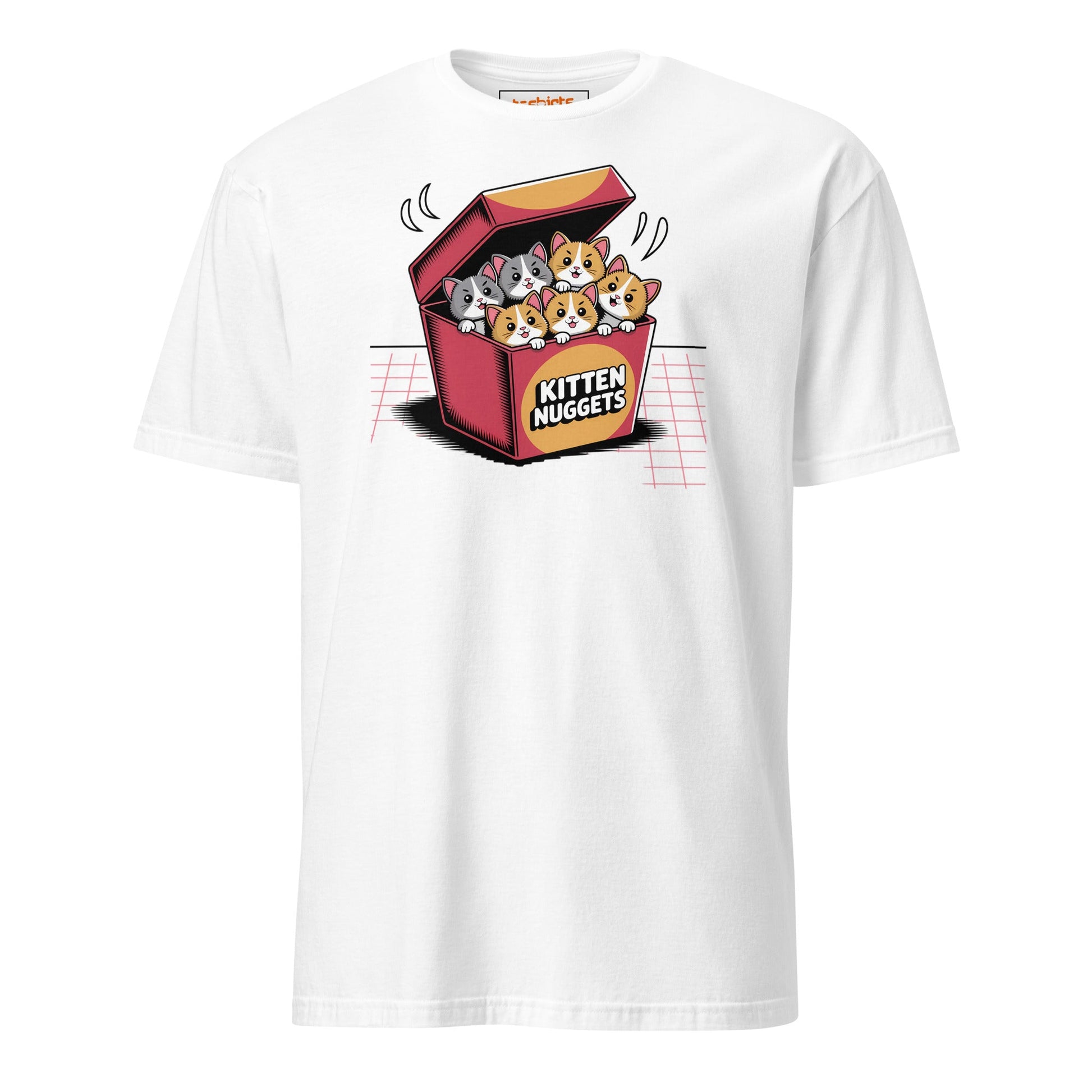 Kitten Nuggets T-Shirt | Funny Cute Cat Tee - White - T-Shirts Online