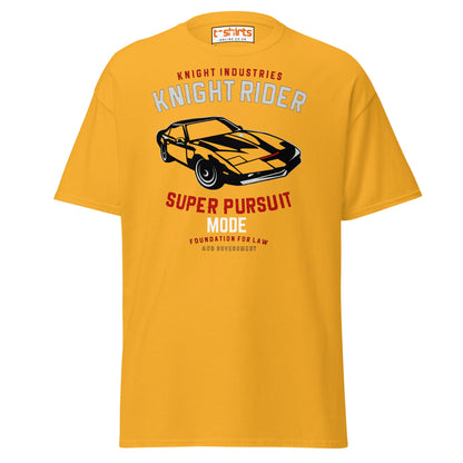 Knight Rider T-Shirt – Super Pursuit Mode Retro Tee - Gold - T-Shirts Online