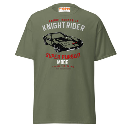 Knight Rider T-Shirt – Super Pursuit Mode Retro Tee - Military Green - T-Shirts Online
