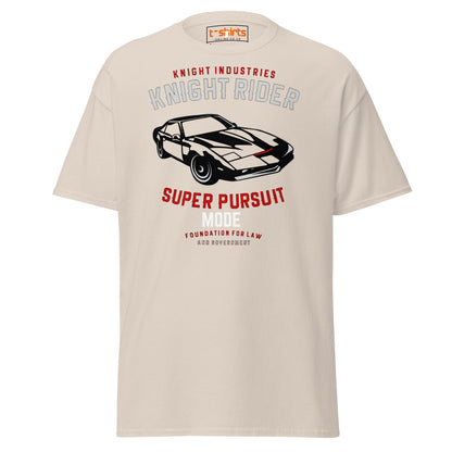 Knight Rider T-Shirt – Super Pursuit Mode Retro Tee - Natural - T-Shirts Online
