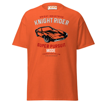 Knight Rider T-Shirt – Super Pursuit Mode Retro Tee - Orange - T-Shirts Online