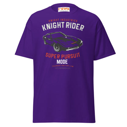 Knight Rider T-Shirt – Super Pursuit Mode Retro Tee - Purple - T-Shirts Online