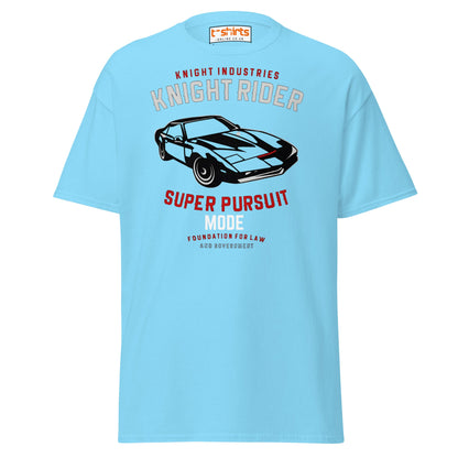 Knight Rider T-Shirt – Super Pursuit Mode Retro Tee - Sky - T-Shirts Online