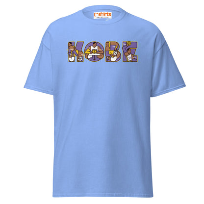 Kobe Tribute T-Shirt | Retro Basketball Art Tee - Carolina Blue - T-Shirts Online