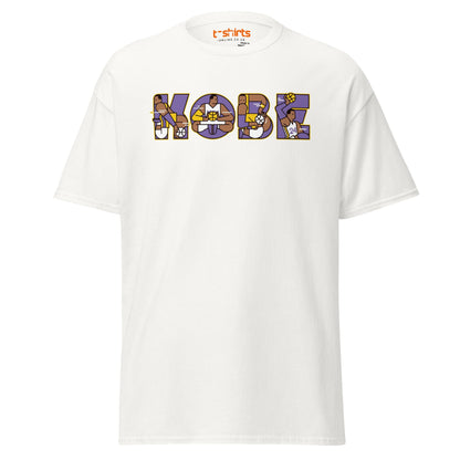 Kobe Tribute T-Shirt | Retro Basketball Art Tee - White - T-Shirts Online