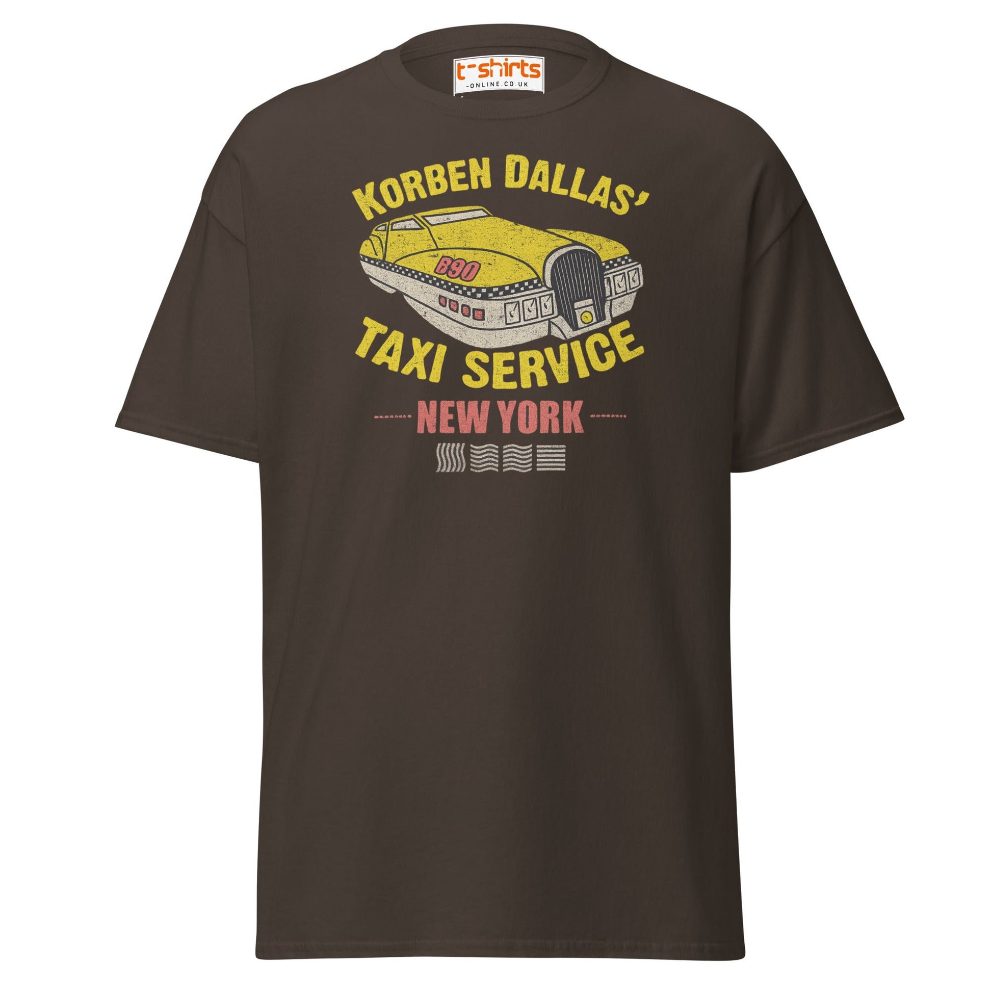 Korben Dallas Taxi Service T-Shirt - Dark Chocolate - T-Shirts Online