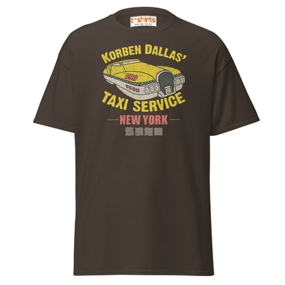 Korben Dallas Taxi Service T-Shirt - Dark Chocolate - T-Shirts Online