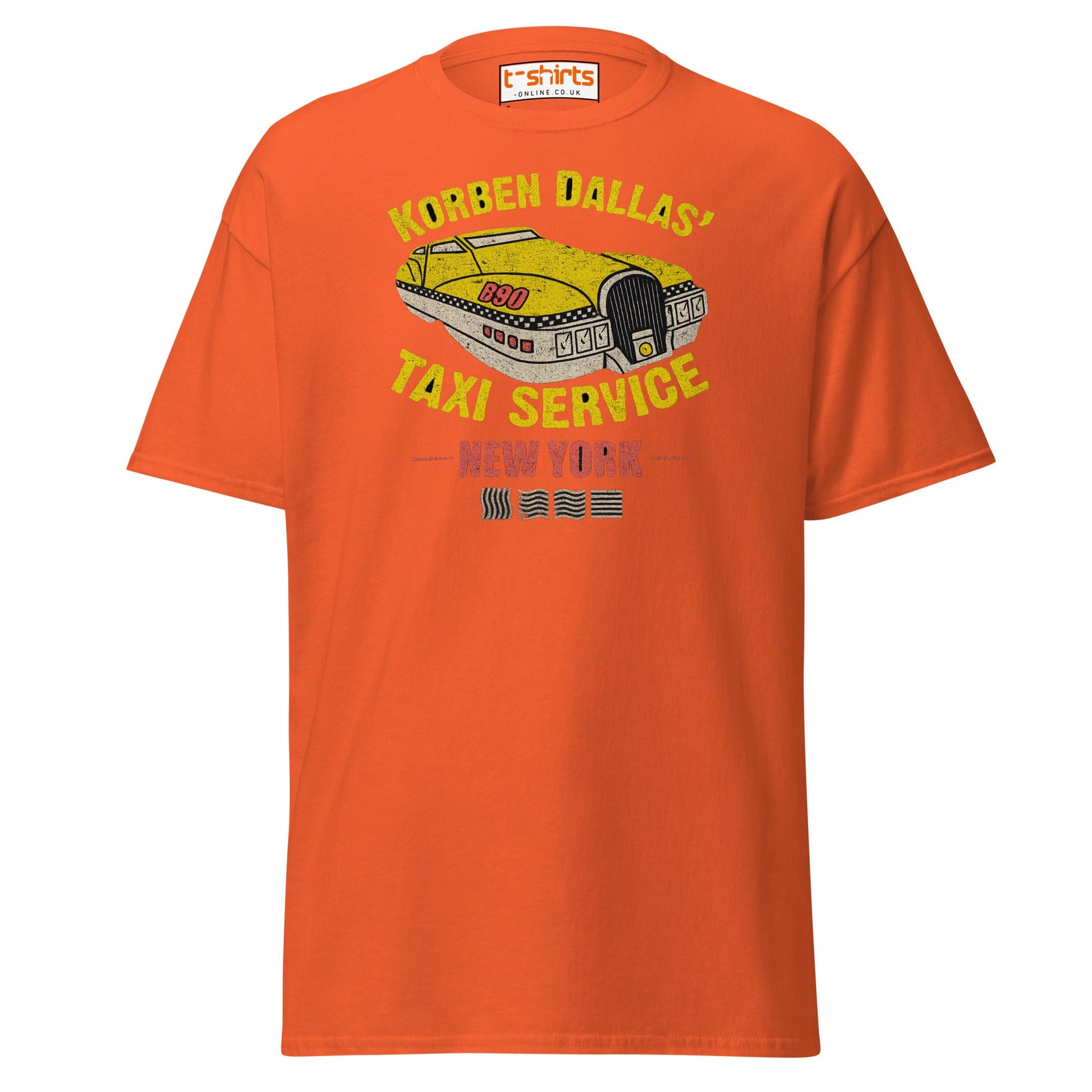 Korben Dallas Taxi Service T-Shirt - Orange - T-Shirts Online