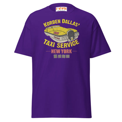 Korben Dallas Taxi Service T-Shirt - Purple - T-Shirts Online