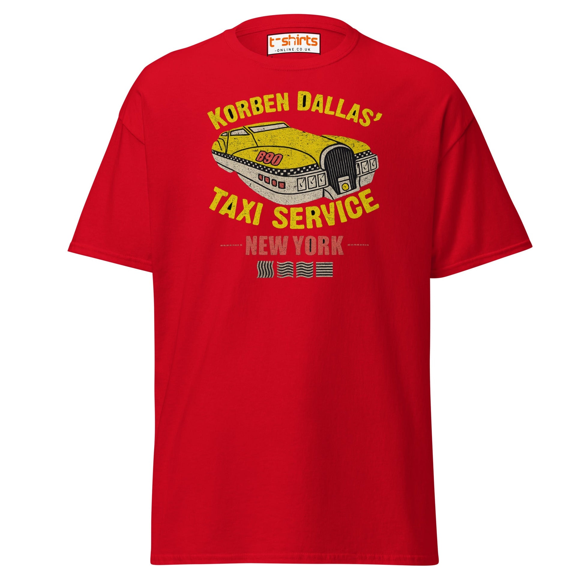 Korben Dallas Taxi Service T-Shirt - Red - T-Shirts Online