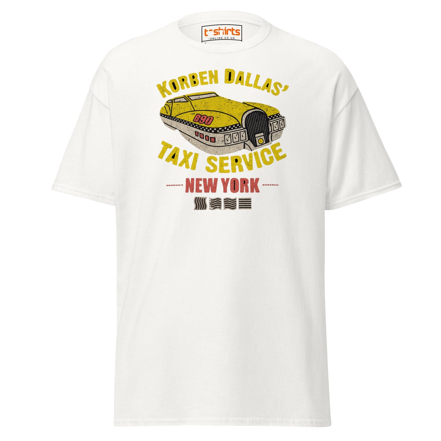 Korben Dallas Taxi Service T-Shirt - White - T-Shirts Online