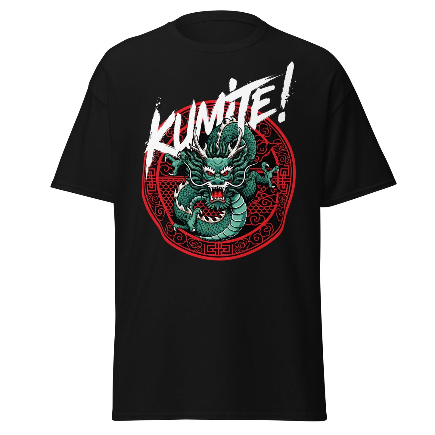 Kumite Dragon T-Shirt - Martial Arts Graphic Tee - Black - T-Shirts Online