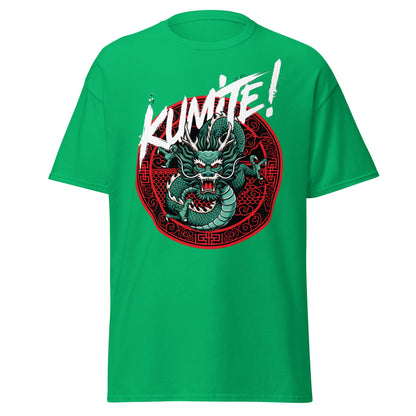 Kumite Dragon T-Shirt - Martial Arts Graphic Tee - Irish Green - T-Shirts Online