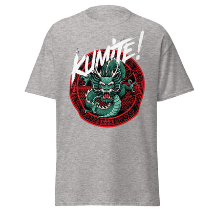 Kumite Dragon T-Shirt - Martial Arts Graphic Tee - Sport Grey - T-Shirts Online