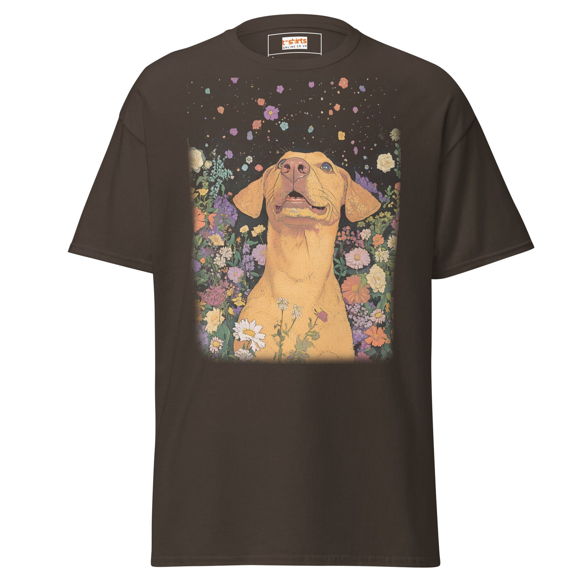 Labrador | Boho Dog T-Shirt - Dark Chocolate - T-Shirts Online