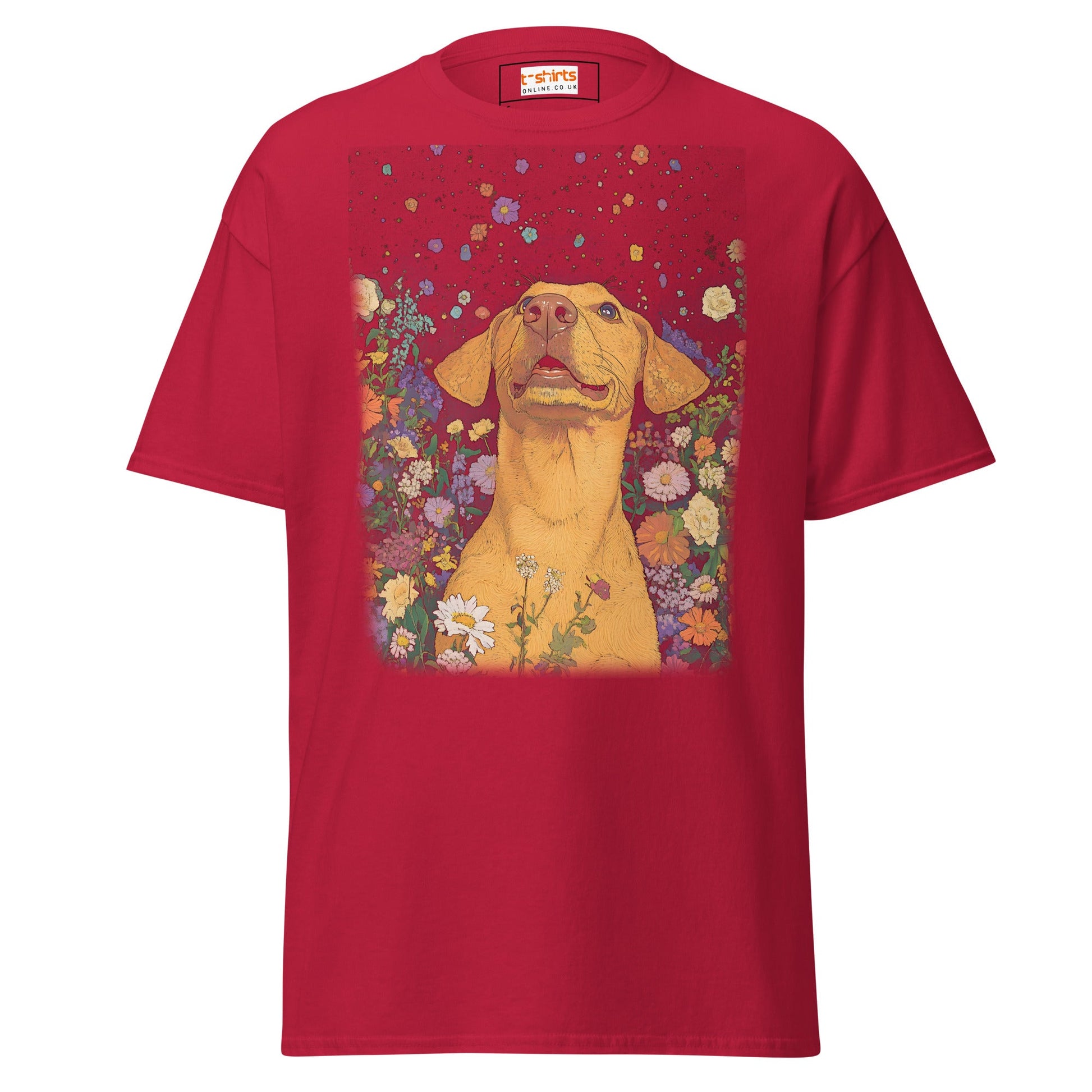 Labrador | Boho Dog T-Shirt - Cardinal - T-Shirts Online