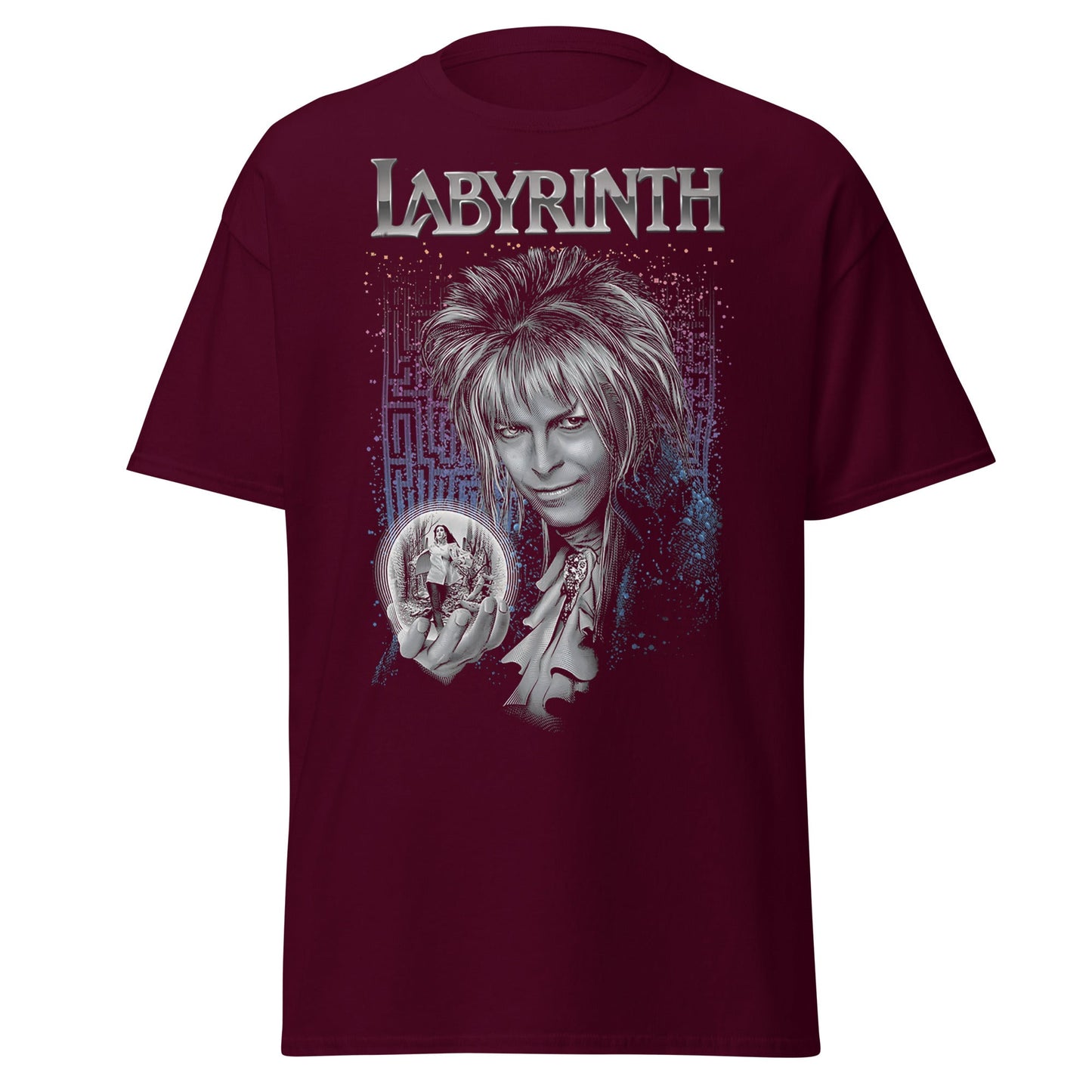 Labyrinth Jareth Goblin King T-Shirt - Maroon - T-Shirts Online