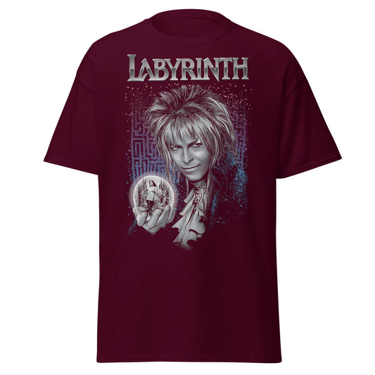Labyrinth Jareth Goblin King T-Shirt - Maroon - T-Shirts Online