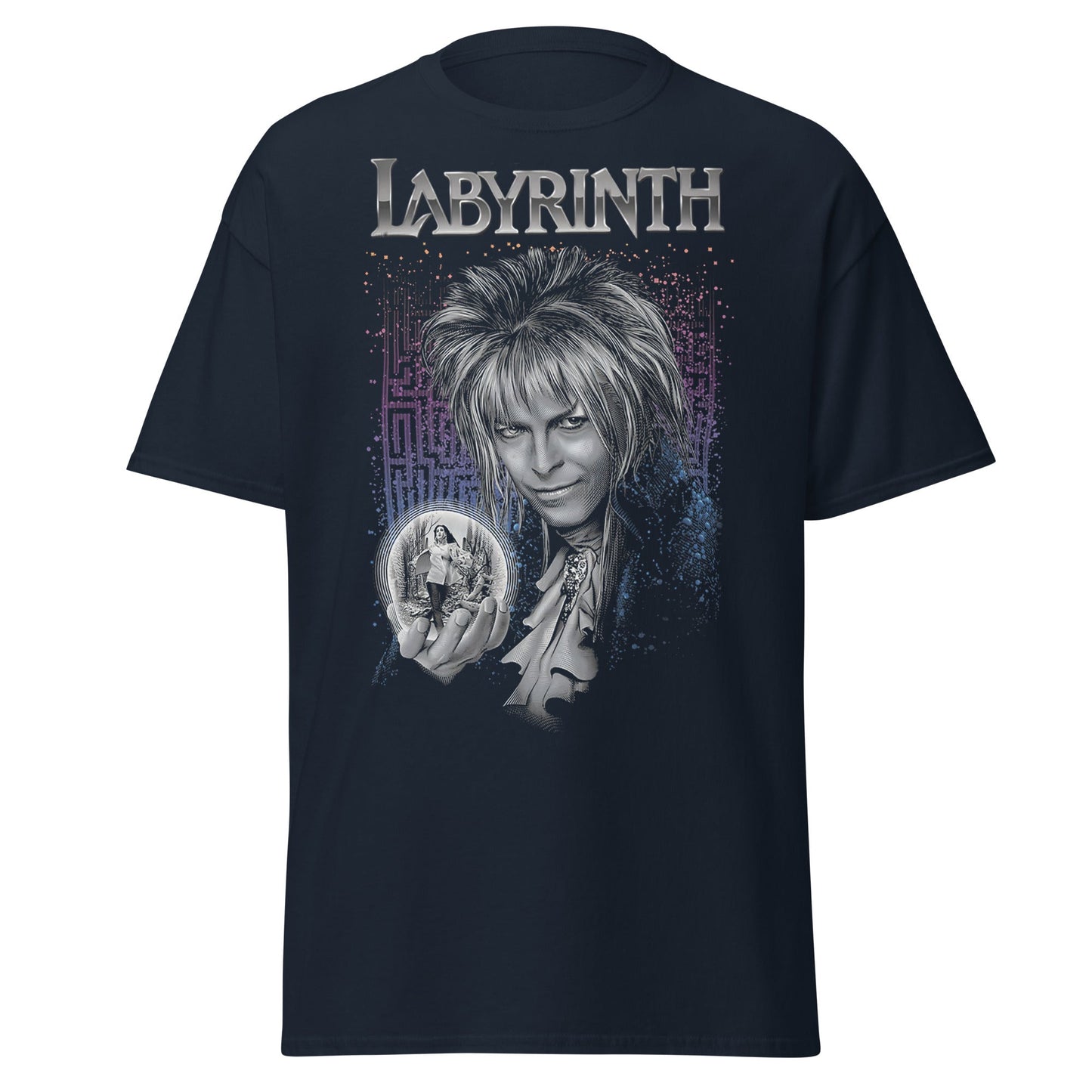 Labyrinth Jareth Goblin King T-Shirt - Navy - T-Shirts Online
