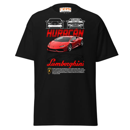 Lamborghini Huracán T-Shirt | Supercar Enthusiast Tee - Black - T-Shirts Online