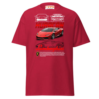 Lamborghini Huracán T-Shirt | Supercar Enthusiast Tee - Cardinal - T-Shirts Online