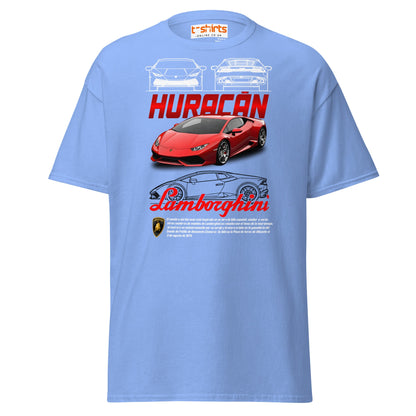 Lamborghini Huracán T-Shirt | Supercar Enthusiast Tee - Carolina Blue - T-Shirts Online