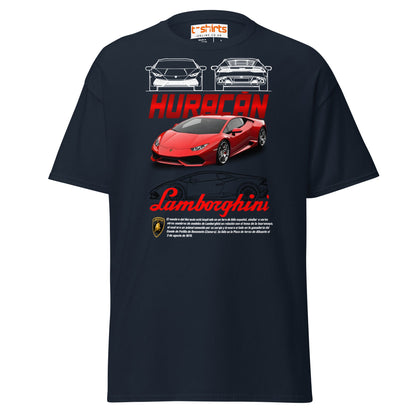 Lamborghini Huracán T-Shirt | Supercar Enthusiast Tee - Navy - T-Shirts Online