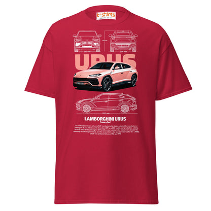 Lamborghini Urus T-Shirt | Luxury SUV Car Tee - Cardinal - T-Shirts Online